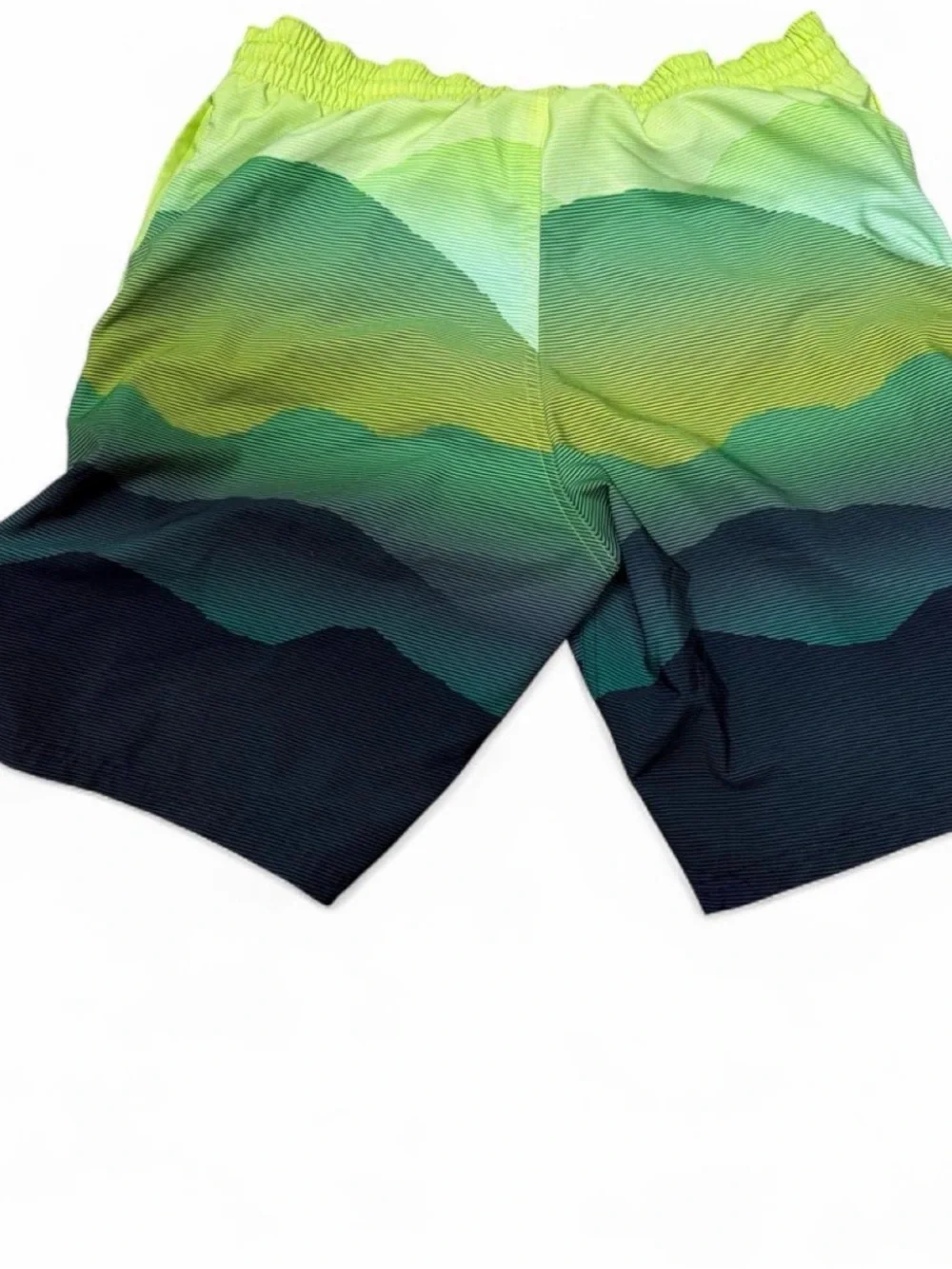 Nike Men’s Gradient Green to Black Swim Board Shorts